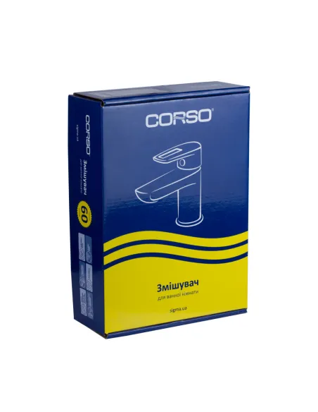 Смеситель для умывальника Corso Bracciano CF-2A136C, диаметр картриджа 35мм, литой - 5