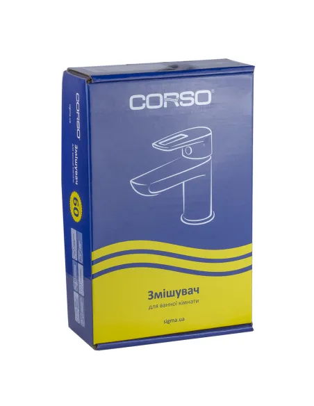 Змішувач для умивальника Corso Marmore DB-1A138C, латунь, хром - 6