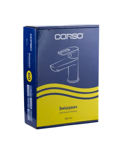 Смеситель для умывальника Corso Serio DC-2A146C, латунь, хром - 5