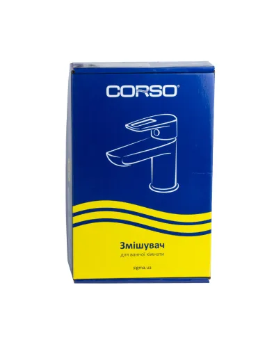 Змішувач для умивальника Corso Riva DE-1A139C, латунь, хром - 7