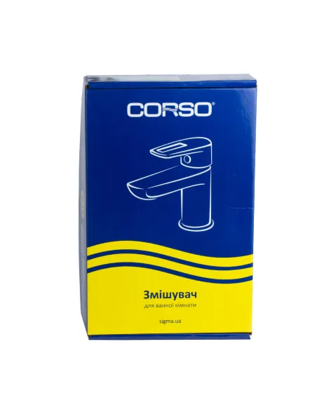 Змішувач для умивальника Corso Riva DE-1A139C, латунь, хром - 7