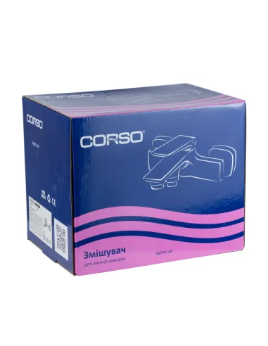 Змішувач для ванни Corso Riva DE-DE-1C139C, латунь, хром - 8