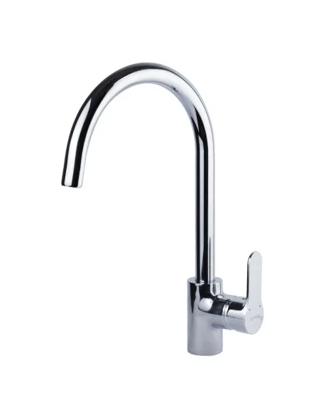 Змішувач для кухні Corso Riva DE-4B139C, латунь, хром, J-вилив - 1