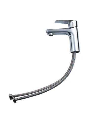 Смеситель для умывальника Corso Liri DF-2A140C, латунь, хром - 3