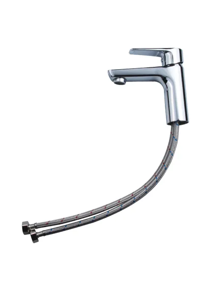 Смеситель для умывальника Corso Liri DF-2A140C, латунь, хром - 3