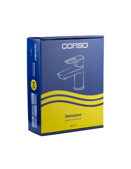 Смеситель для умывальника Corso Liri DF-2A140C, латунь, хром - 5