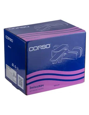 Змішувач для ванни Corso Maggiore BE-1C122C, латунь, хром - 3