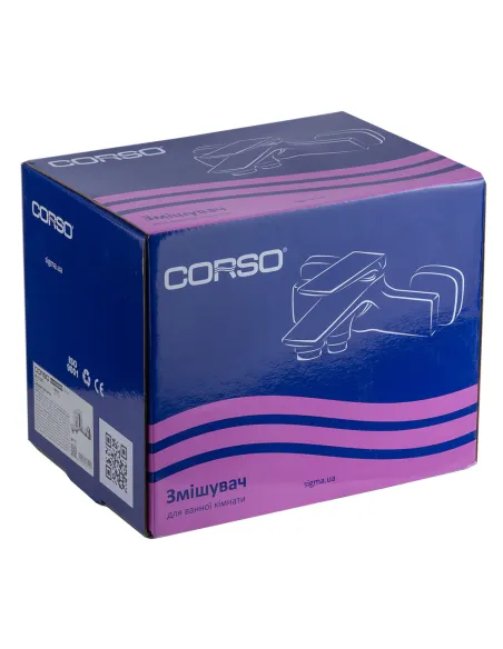 Змішувач для ванни Corso Maggiore BE-1C122C, латунь, хром - 3