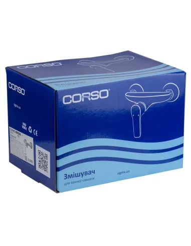 Змішувач для душу Corso Lugano CH-1D147C, латунь, хром - 3