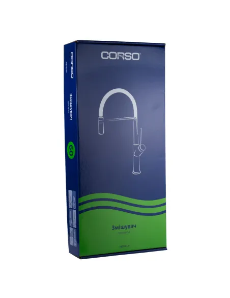 Смеситель для кухни Corso Lugano CH-4B147C, J-излив, латунь, хром - 6