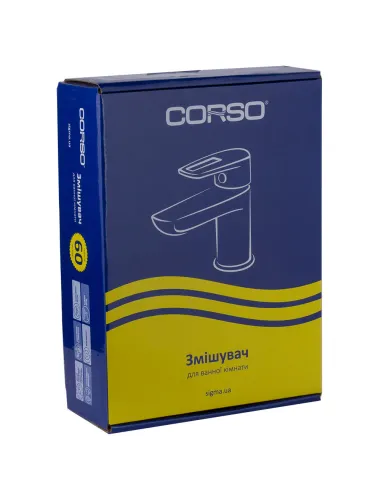 Смеситель для умывальника Corso Lugano CH-2A147C, латунь, хром - 5