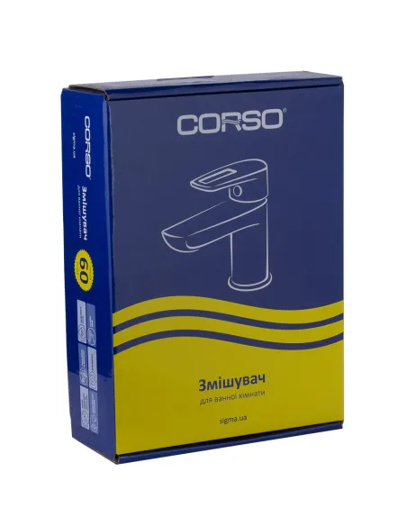 Смеситель для умывальника Corso Lugano CH-2A147C, латунь, хром - 5