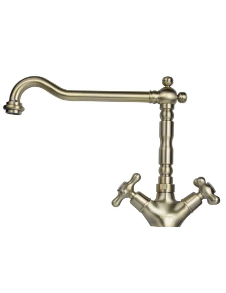 Змішувач для кухні Corso Brenta FE-5B252K, Г-вилив, латунь, бронза - 3 Змішувач для кухні Corso Brenta FE-5B252K, Г-вилив, латунь, бронза - 3