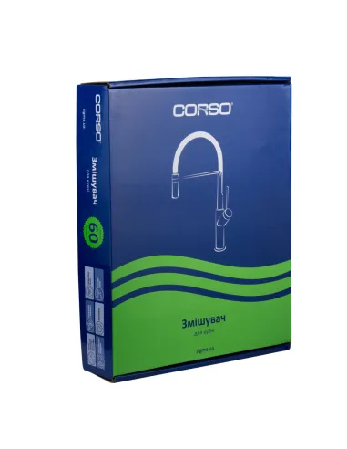 Змішувач для кухні Corso Brenta FE-5B252K, Г-вилив, латунь, бронза - 5