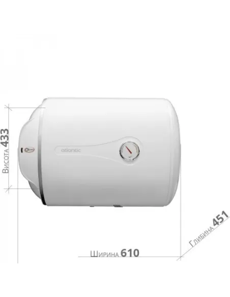 Бойлер із мокрим ТЕНом Atlantic Horizontal HM 050 D400-1-M 50 л - 2