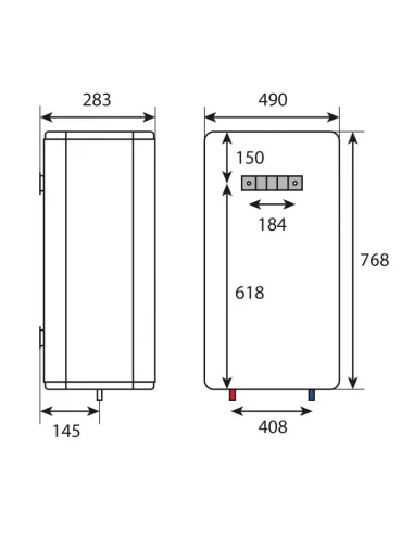 Бойлер с мокрым ТЭНом Atlantic Vertigo Basic 50 ES-VM0402F220F-B 2кВт 40 л - 3