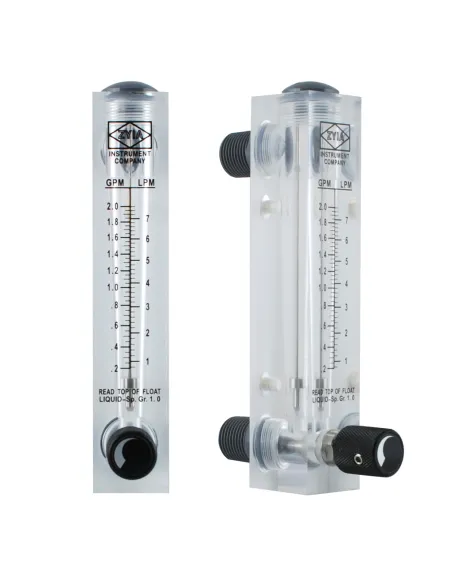 Ротаметр Raifil FM 0.2-2 GPM ZT панельного типа с регулировкой - 1