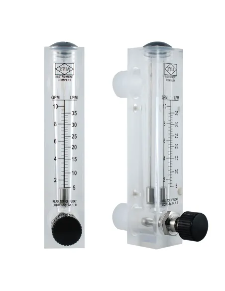 Ротаметр Raifil FM 2-10 GPM ZT панельного типа с регулировкой - 1