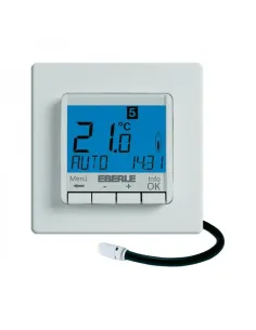 Терморегулятор для теплої підлоги Eberle FIT 3F, програмований, з датчиком температури - 1