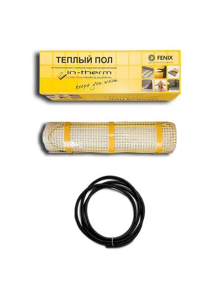 Нагревательный мат In-Therm 200-550 Вт, двухжильный, под плитку - 1