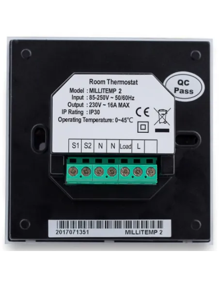 Терморегулятор для теплого пола Nexans Millitemp 2 Breath, сенсорный, программируемый - 3