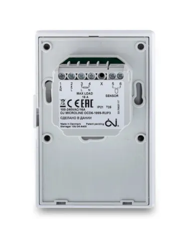 Терморегулятор для теплої підлоги Oj Electronics OCD6-1999, програмований, з датчиком температури - 3