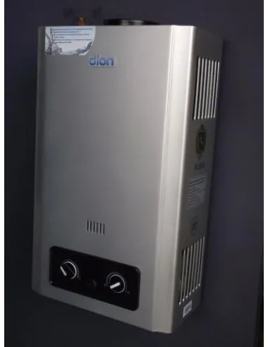 Колонка газовая Дион Премиум JSD 08 серая, дымоходная - 2