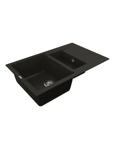 Мийка кухонна кам`яна Vankor Orman OMP 04.80 Black 785х490 мм, прямокутна, чорна - 2