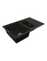 Мойка кухонная каменная Vankor Orman OMP 04.80 Black 785х490 мм, прямоугольная, черная - 2