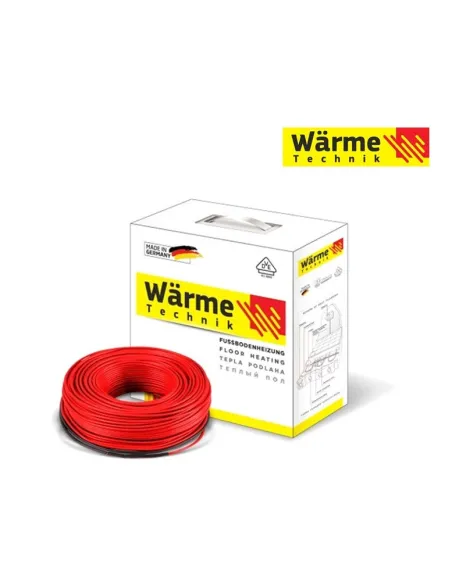 Нагревательный кабель Wärme Twin Cable 18-1250 Вт, двухжильный, комплект - 1