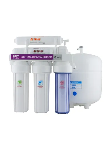 Фильтр обратного осмоса Raifil Grando 5 RO905-550-EZ, 5 ступеней очистки, без помпы - 4