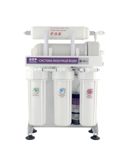 Фильтр обратного осмоса Raifil 300G, высокопроизводительный, 5 ступеней очистки, с помпой - 1