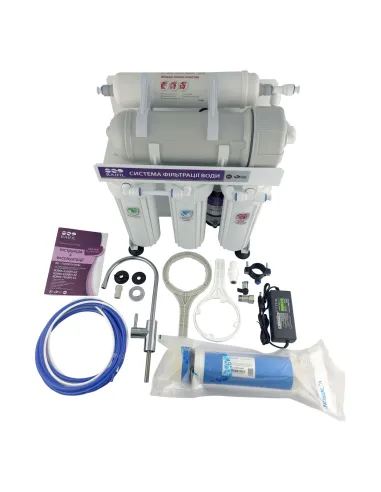 Фильтр обратного осмоса Raifil 300G, высокопроизводительный, 5 ступеней очистки, с помпой - 2