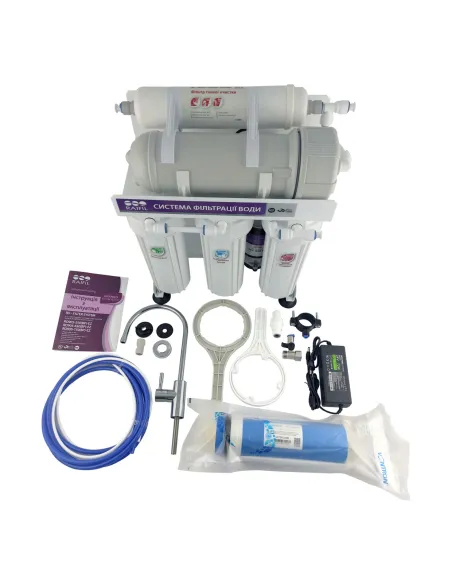 Фильтр обратного осмоса Raifil 300G, высокопроизводительный, 5 ступеней очистки, с помпой - 2