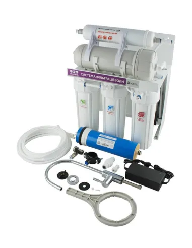 Фільтр зворотного осмосу Raifil 400G 3/8, високопродуктивний, 5 ступенів очищення, з помпою - 2