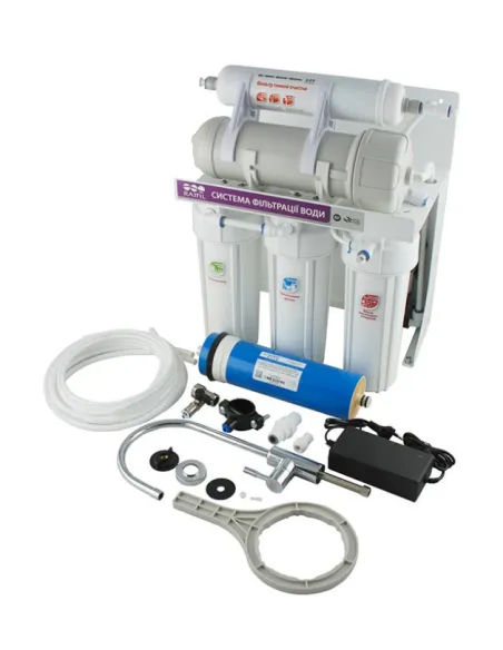 Фільтр зворотного осмосу Raifil 400G 3/8, високопродуктивний, 5 ступенів очищення, з помпою - 2