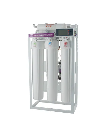 Высокопроизводительный фильтр обратного осмоса Raifil 400G с контроллером, 5 ступеней очистки, с помпой - 1