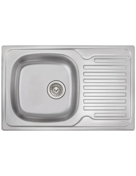 Мойка для кухни из нержавеющей стали прямоугольная Romzha Petrika 1.0C Textură, с крылом - 1 Мойка для кухни из нержавеющей стали прямоугольная Romzha Petrika 1.0C Textură, с крылом - 1