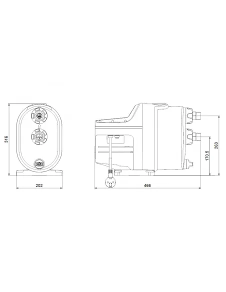 Насосная станция Grundfos Scala1 3-35 с защитой сухого хода - 3 Насосная станция Grundfos Scala1 3-35 с защитой сухого хода - 3