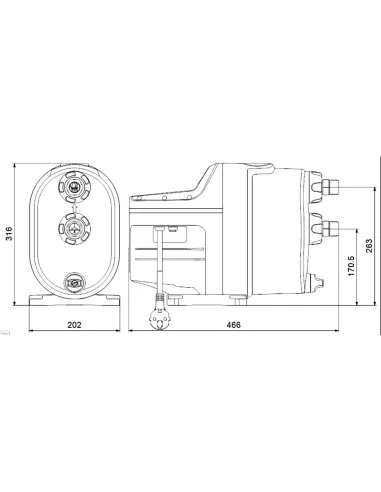 Насосная станция Grundfos Scala1 5-55 с защитой сухого хода - 3