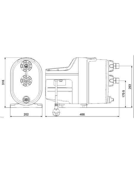 Насосная станция Grundfos Scala1 5-55 с защитой сухого хода - 3 Насосная станция Grundfos Scala1 5-55 с защитой сухого хода - 3