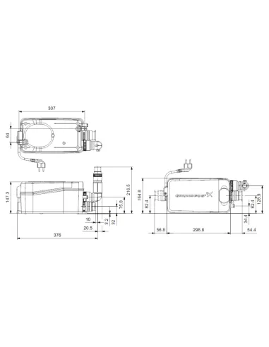 Канализационная установка Grundfos Sololift2 D-2 сололифт - 2