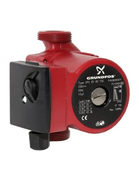 Циркуляційний насос Grundfos UPS25-60 130 з гайками - 1