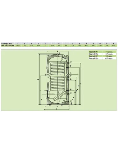 Бойлер Drazice Okc 500 Ntrr/Bp непрямого нагріву - 3