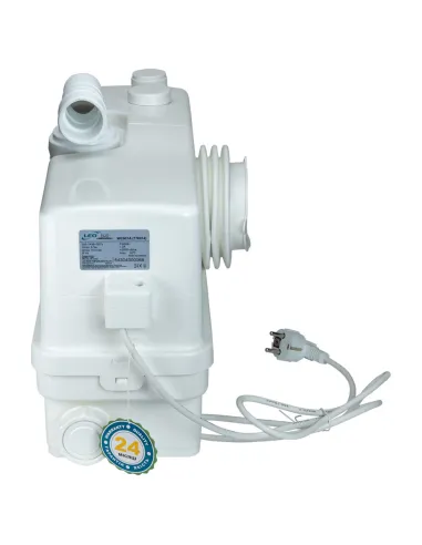 Каналізаційна установка Leo 776914 3.0 0.6 кВт, Натиск 8.5 метрів, 3 входи + фронтальний вхід 90мм - 4