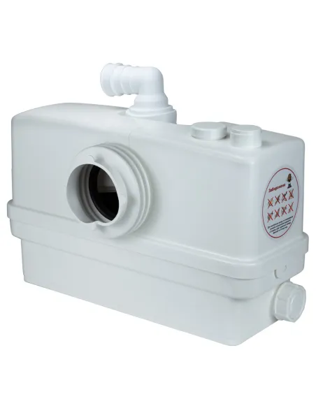 Каналізаційна установка Leo 776914 3.0 0.6 кВт, Натиск 8.5 метрів, 3 входи + фронтальний вхід 90мм - 7