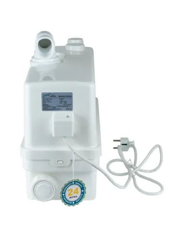 Каналізаційна установка Leo 776916 3.0 0.6 кВт, Натиск 8.5 метрів, 3 входи + бічний вхід 90мм - 4