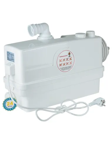 Каналізаційна установка Leo 776916 3.0 0.6 кВт, Натиск 8.5 метрів, 3 входи + бічний вхід 90мм - 5