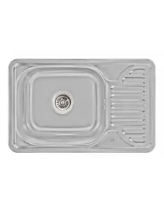 Кухонна мийка прямокутна Lidz Micro Decor 6642 0,8 мм - 1