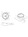 Кухонна мийка кругла Lidz Micro Decor 510-D 0,8 мм - 2